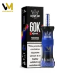 Al Fakher 60K Puffs Crown Bar E-Hose X mit Blue Razz Lemonade-Geschmack – Einweg-E-Zigarette für 60.000 Züge
