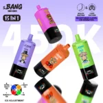 Bang Leader 450.000 Züge 15-in-1-Vape-Gerät im Display – 450.000 Züge, wiederaufladbar