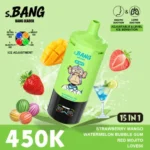 Bang Leader 450.000 Züge – Erdbeere, Mango, Wassermelone, Kaugummi, Rot, Mojito, Love 66 – Geschmacksrichtung