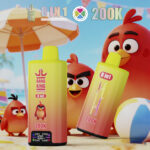 Bang King 200.000 Züge 8-in-1-Geschmacksmischung: Apfel, Mango, Pfirsich, Erdbeere, Wassermelone, Erdbeere, Vanille, Cola – 100vaping