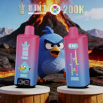 Bang King 200.000 Züge 8-in-1-Aromen: Erdbeere, Mango, Erdbeer-Eis, Banane, Erdbeer-Eis, Litschi – 100vaping