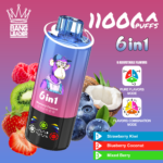 Bang Leader 110.000 Züge 6-in-1-Geschmacksmischung aus Erdbeere, Kiwi, Heidelbeere, Kokosnuss und Beeren – 100vaping