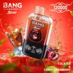 Bang Leader Stoll 120.000 Züge, Geschmack: Cola, Eis, Kirsche, Cranberry – 100vaping