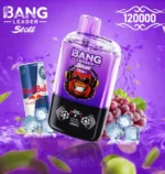 Bang Leader Stoll 120.000 Züge, Geschmack „Red Energy Grape Ice“ – 100vaping