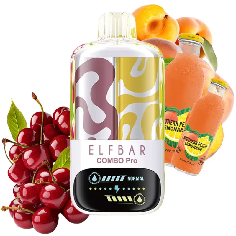 ELF BAR Combo Pro 30.000 Züge Einweg-E-Zigarette mit Kirsch- und Pfirsich-Limonaden-Geschmack – 100vaping