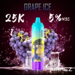 Airmez Tornado 25.000 Züge, Geschmack „Grape Ice“ – Einweg-E-Zigarette von 100vaping