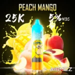 Airmez Tornado 25.000 Züge, Pfirsich-Mango-Geschmack – Einweg-E-Zigarette von 100vaping