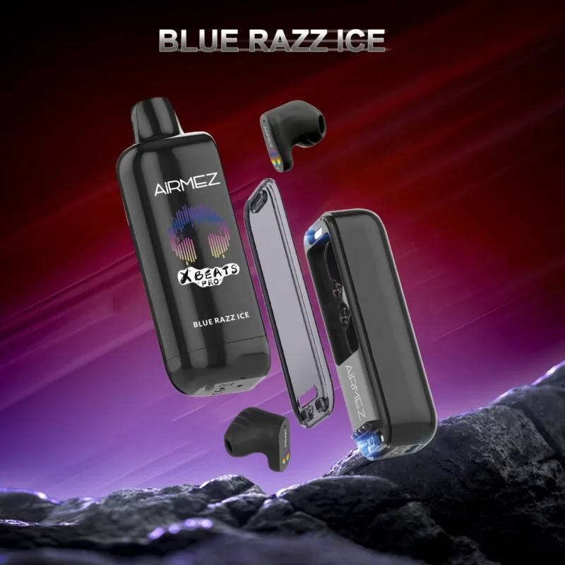 Airmez Xbeats Pro 50.000 Züge, Geschmack „Blue Razz Ice“ – 100vaping