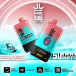 Bang King 50.000 Züge Einweg-E-Zigarette mit den Geschmacksrichtungen „Blueberry Ice“ und „Peach Ice“ – 100vaping