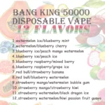 Bang King 50.000 Züge Einweg-E-Zigarette – Auswahl an Geschmacksrichtungen – 100vaping