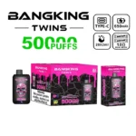 Bang King Twins 50.000 Züge – Einweg-E-Zigarette mit den Geschmacksrichtungen „Love 66“ und „Zitrone-Passionsfrucht“ – 100vaping