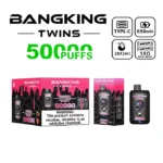 Bang King Twins 50K Puffs Strawberry Watermelon & Strawberry Ice Cream Flavor Disposable Vape - 100vaping