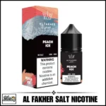 AL Fakher E-Liquid mit Nikotinsalz, 30 ml, 30 mg, Geschmack „Peach Ice“ – 100vaping