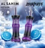 ATVS AL SAHIM Einweg-E-Zigarette mit 200.000 Zügen, Geschmack „Blue Razz Lemonade“ – 100vaping