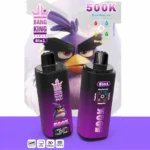 Bang King 500.000 Züge 8-in-1 Einweg-E-Zigarette mit den Geschmacksrichtungen Blue Razz, Ice Peach, Ice Grape, Ice Mango und Ice – 100vaping
