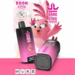 Bang King 500.000 Züge 8-in-1 Einweg-E-Zigarette mit den Geschmacksrichtungen Cool Mint, Pfirsich, Beere, Blaue Kirsche, Zitrone, Kiwi, Wassermelone und Eis – 100vaping