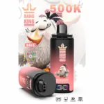 Bang King 500.000 Züge 8-in-1 Einweg-E-Zigarette mit den Geschmacksrichtungen „Triple Berry“, „Tropische Früchte“, „Erdbeere“, „Banane“ und „Pink Lemonade“ – 100vaping