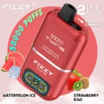 Fizzy Twins 50000 (50K) Züge, Geschmack „Wassermelone-Eis & Erdbeere-Kiwi“, Einweg-E-Zigarette – 100vaping