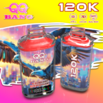 QQ Bang Einweg-E-Zigarette mit 120.000 Zügen, Geschmack „Blackberry Red Raspberry“ – 100vaping