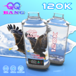 QQ Bang Einweg-E-Zigarette mit 120.000 Zügen, Geschmack: Blaubeere, Himbeere, Kirsche – 100vaping