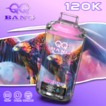 QQ Bang Einweg-E-Zigarette mit 120.000 Zügen, Geschmack „Sakura-Traube“ – 100vaping
