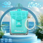 QQ Bang Einweg-E-Zigarette mit 150.000 Zügen, Geschmack „Blueberry Ice“ – 100vaping