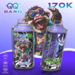 QQ Bang 170K Puffs Grape Ice Flavor Disposable Vape - 100vaping