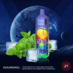 RandM Tornado Einweg-E-Zigarette mit 9.000 Zügen und Cool-Mint-Geschmack – 100vaping