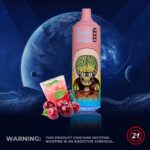 RandM Tornado Einweg-E-Zigarette mit 9.000 Zügen und Fizzy-Kirsch-Geschmack – 100vaping