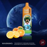 RandM Tornado Einweg-E-Zigarette mit 9.000 Zügen, Zitronen-Limetten-Geschmack – 100vaping