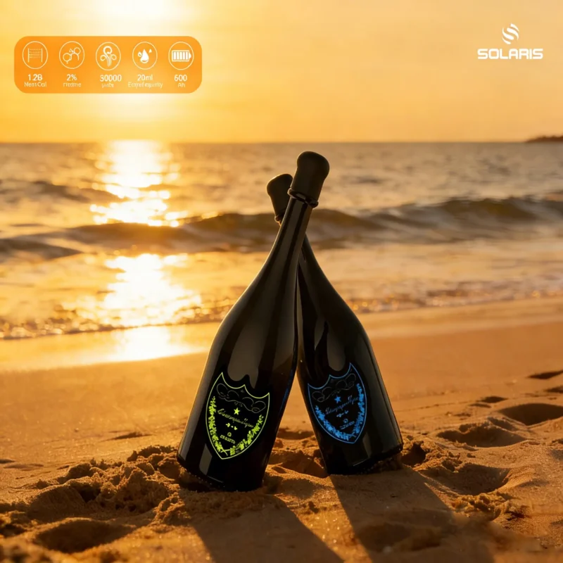Solaris Champagne 30000 30K Züge – Einweg-E-Zigarette in Champagnerflaschenform – Hauptbild – 100vaping