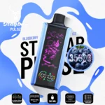 Stag Bar Pulse Einweg-E-Zigarette mit 35.000 Zügen, Geschmack „Blueberry Ice“ – 100vaping