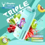 Stagbar Triple Pro Einweg-E-Zigarette mit 75.000 Zügen in den Geschmacksrichtungen Kirsche, Eis, Erdbeere, Kiwi und Doppelapfel – 100vaping