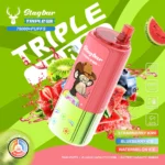 Stagbar Triple Pro 75.000 Züge Einweg-E-Zigarette mit den Geschmacksrichtungen Erdbeere, Kiwi, Heidelbeere, Eis, Wassermelone und Eis – 100vaping