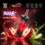 UOR AL BANG 300.000 Züge Shisha-E-Zigarette mit Double-Apple-Geschmack (Einweg-Vape) – 100vaping