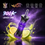 UOR AL BANG 300.000 Züge Shisha-E-Zigarette mit Zitronen-Limetten-Geschmack (Einweg-Vape) – 100vaping