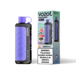 VOZOL Gear Hookah Einweg-E-Zigarette mit 40.000 Zügen, Geschmack „Traube-Minze“ – 100vaping