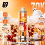 ZOOY Crystal 70K Puffs Fizzy Cherry Cola Flavor Disposable Vape - 100vaping