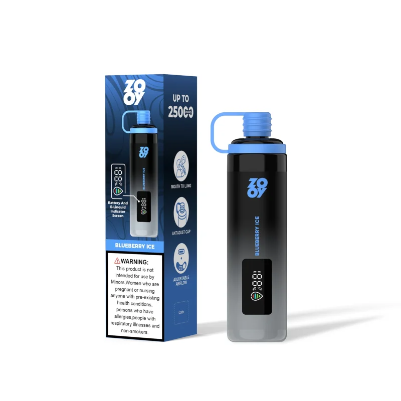 ZOOY SHISHA 25K Puffs Blueberry Ice Flavor Disposable Vape - 100vaping