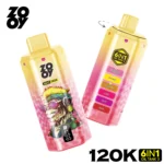 ZOOY 6-in-1 120K Puffs Strawberry Ice Cream Mix Fruit Lemon Cola Flavor Disposable Vape - 100vaping