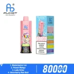 FUMOT ECO 4in1 80K Puffs Watermelon Ice Peach Mango Lady Killer Strawberry Red Bull Flavor Disposable Vape - 100vaping
