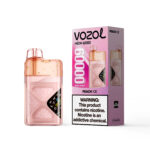 VOZOL NEON Einweg-E-Zigarette mit 60.000 Zügen, Geschmack „Peach Ice“ – 100vaping
