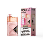VOZOL NEON Einweg-E-Zigarette mit 60.000 Zügen, Geschmack: Pfirsich, Mango, Wassermelone – 100vaping