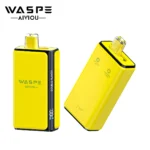 WASPE Double Flavor 100K Pro Puffs Einweg-E-Zigarette mit den Geschmacksrichtungen Erdbeere-Banane und saftiger Pfirsich-Eis-Geschmack – 100vaping