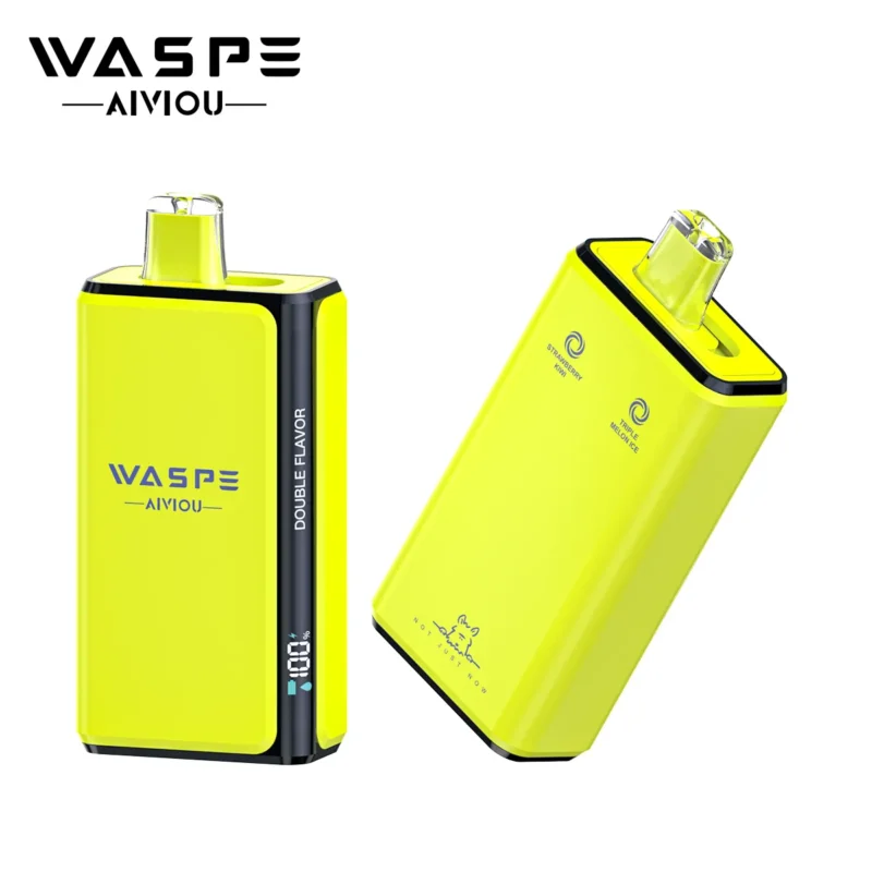 WASPE Double Flavor 100K Pro Puffs Einweg-E-Zigarette mit den Geschmacksrichtungen „Triple Melon Ice“ und „Strawberry Kiwi“ – 100vaping