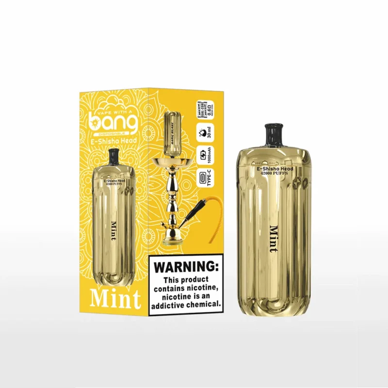 Bang E-Shisha Head 42K Puffs Gold LED Display Disposable Vape – product photo 2
