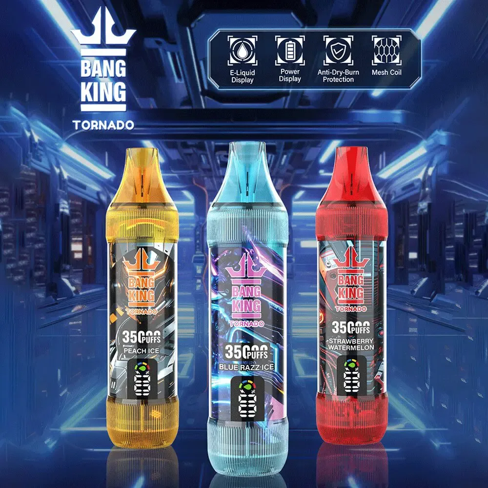 100vaping-bang-king-tornado-35k-main Bang King Tornado 35K Puffs LED Display Disposable Vape – product view