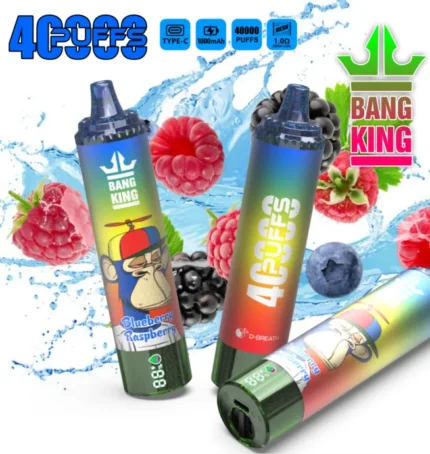 Bang King Tornado 40K Puffs Disposable Vape – Blueberry Raspberry