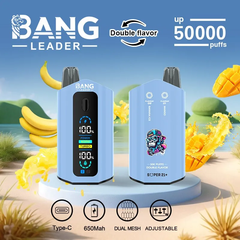 100vaping-bang-leader-50k-main Bang Leader 50K Puffs Disposable Vape Rechargeable – product view