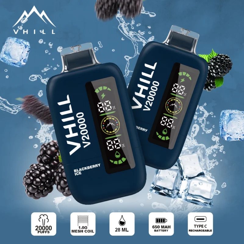 VHILL Einweg-E-Zigarette „Blackberry Ice“ mit 20.000 Zügen